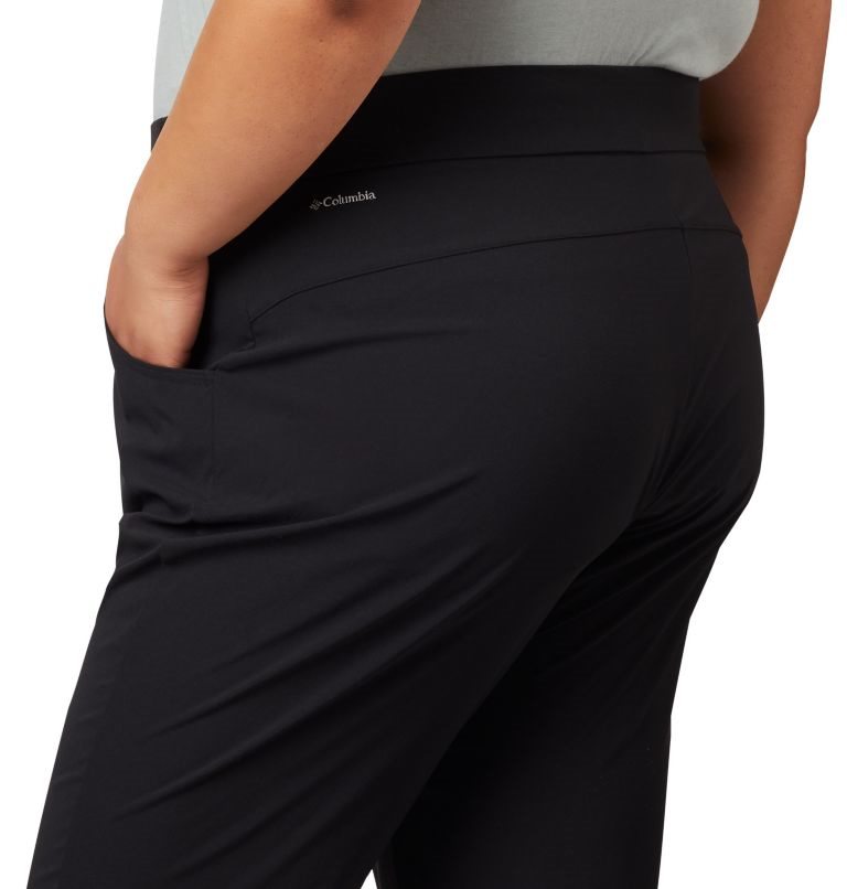 Women's Columbia Anytime Casual Pull On Pants Black | Plus Size CA-N4CL0